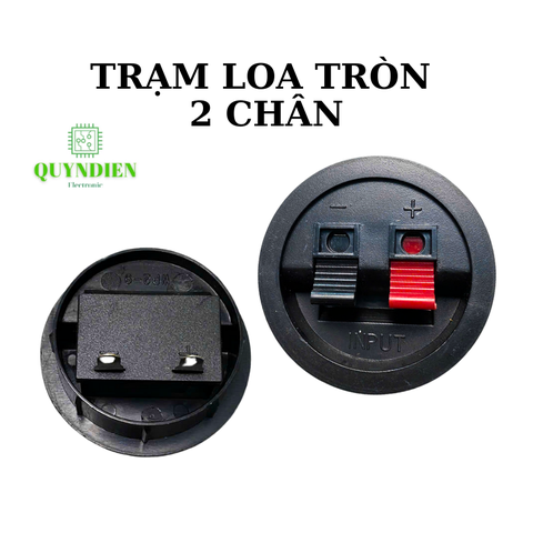 Trạm loa Cầu đấu dây loa tròn 2 chân cho âm thanh thùng loa
