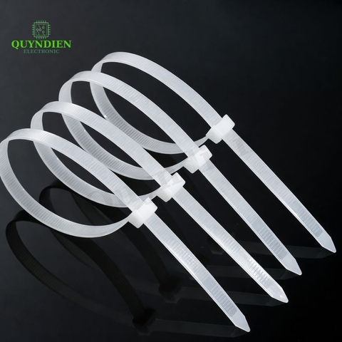 Dây Rút Nhựa 5x350mm Màu Trắng
