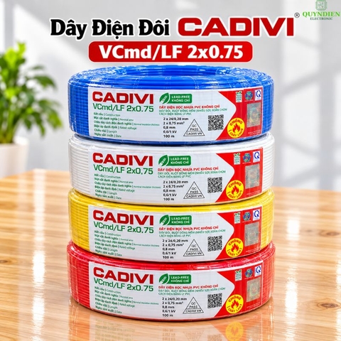 Dây Điện Đôi Mềm Cadivi VCmd/LF 2x0.75