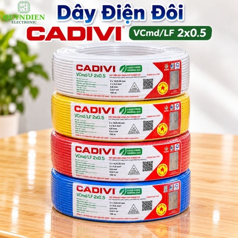 Dây Điện Đôi Mềm Cadivi VCmd/LF 2x0.5