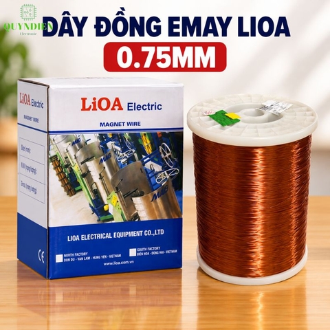 Dây Đồng Bọc Emay Cách Điện Size 0.75mm