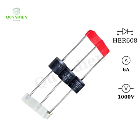 Diode xung HER608 6A 1000V loại dây