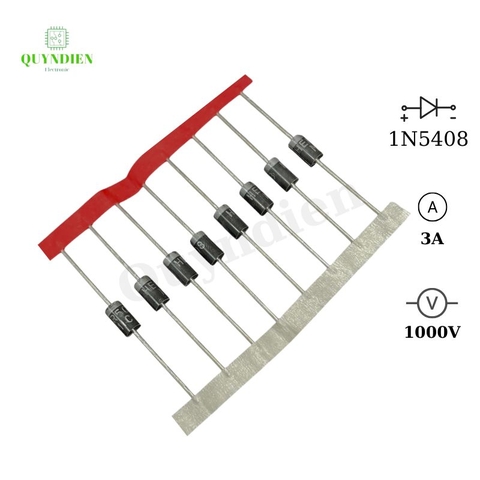 Diode 1N5408 Dây Diot chỉnh lưu 3Ampe - 1000v loại dây