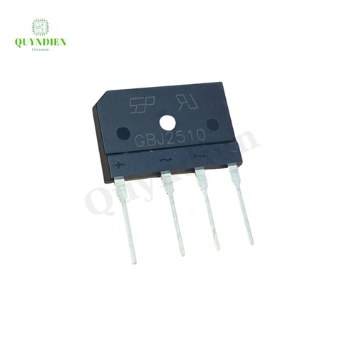 Diode Cầu 25A  1000V  GBJ 2510 Dẹp NEW