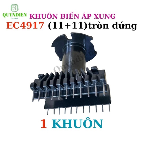 Khuôn EC4917 (11+11 chân) dùng lõi ferrit EC 49x49x17mm