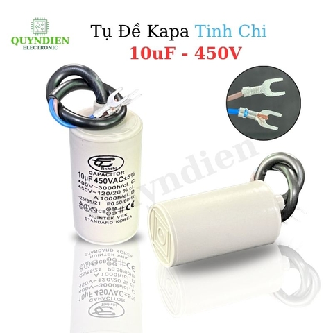 Tụ Đề Máy Bơm Nước 10uF 450V Tụ Kapa Tinh Chi