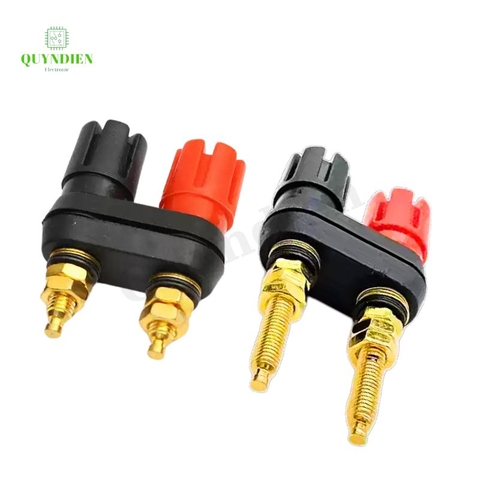 Trạm loa jack bắp chuối, trạm main Ampli, cọc loa đôi M5 chân ngắn