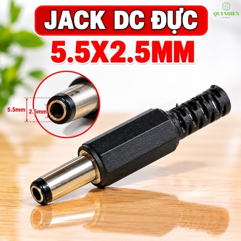 Jack Sạc DC Chui Đực 5.5x2.5mm