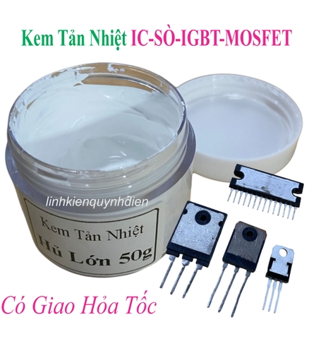Keo tản nhiệt máy tính cpu ic loại Hủ lớn 50gam (kem tản nhiệt màu trắng)