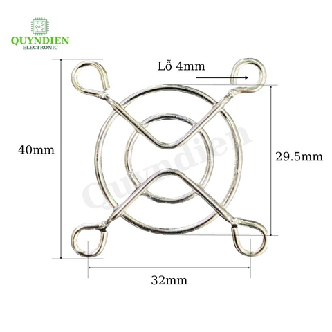 Tấm lưới bảo vệ quạt tản nhiệt 4x4cm