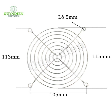 Tấm lưới bảo vệ quạt tản nhiệt 12x12cm