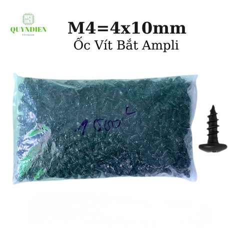 Ốc Vít Nhọn Đầu Tròn M4x10mm -  Túi 1000 Con