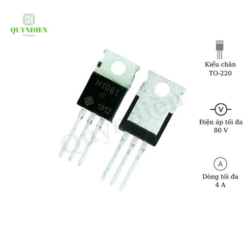 Transistor H1061 TO-220 NPN 4A 80V Loại II Gốc Vuông
