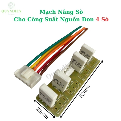 Mạch nâng sò công suất nguồn đơn mạch 4 sò FR4