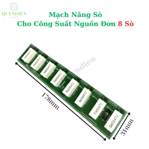 Mạch nâng sò công suất dùng cho nguồn đơn ( mạch thêm 8 sò 1 kênh )