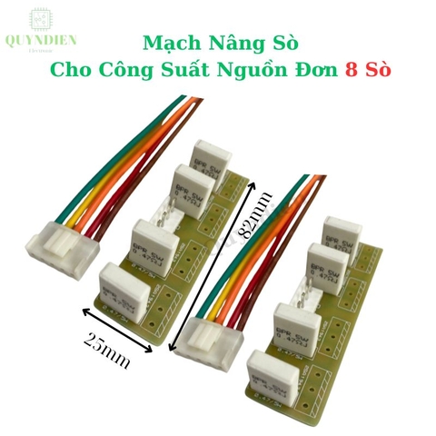 Mạch nâng sò công suất nguồn đơn 2 mạch, 2 kênh 8  sò