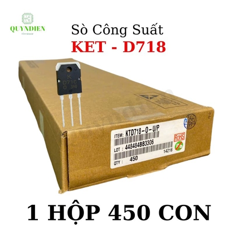 D718 transistor hãng KEC - lưng đồng mạ NIKEN chất lượng-Hộp 450 Cái