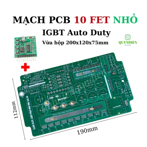PCB bo mạch kích đ iện 10 fet Nhỏ băm IGBT Auto Duty + Dao động