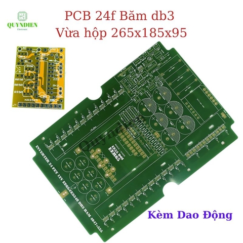 PCB bo mạch kích điện 24 fet Cách ly Băm db3 Nhịp CD4047 + NE555 Phíp FR4