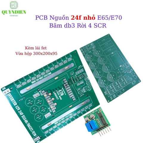 COMBO PCB Nguồn INVERTER 24 FET Nhỏ + PCB Băm Dương Rời DB3 4SCR