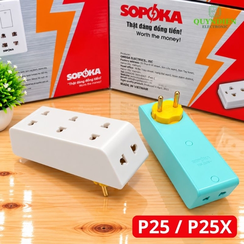 Phích Cắm Đầu Nối Chia Điện Cổ Xoay 5 Cửa SOPOKA