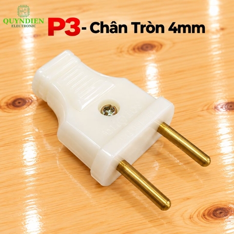 Phích cắm điện dương chân tròn 4mm chống vỡ SOPOKA P3