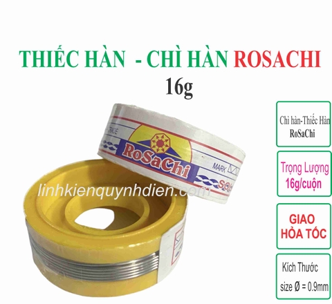 Thiếc hàn Chì hàn ROSACHI Kim Phát size nhỏ 16g - 1 Lốc 12 Cuộn