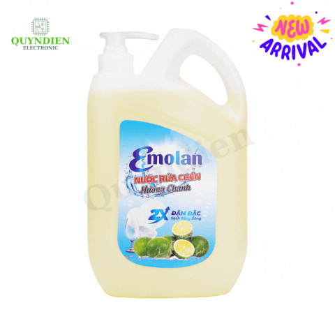 Nước rửa chén Emolan hương CHANH - 2.1L