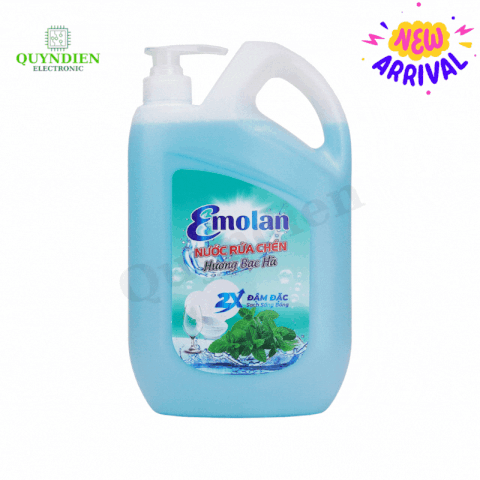 Nước rửa chén Emolan hương BẠC HÀ - 2.1L