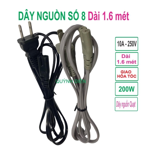 Dây Nguồn Số 8 dài 1.6m