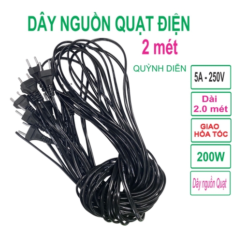 Dây nguồn quạt điện 2m