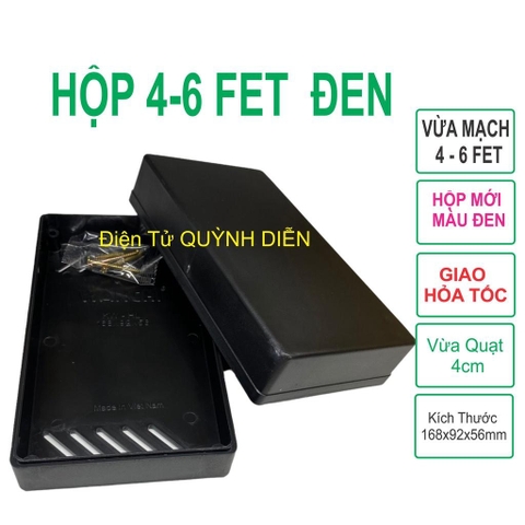 Hộp Nhựa ABS WANCHI 168x92x56mm Màu Đen