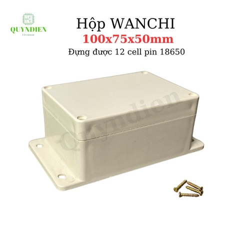 Hộp Nhựa WANCHI 100X75X50mm Màu Trắng