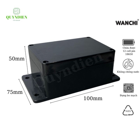 Hộp nhựa ABS 100x75x50mm WANCHI
