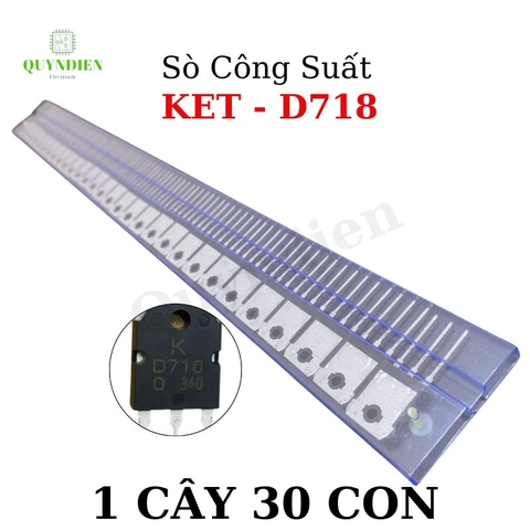 D718 transistor hãng KEC - lưng đồng mạ NIKEN chất lượng -1 Cây 30 Cái