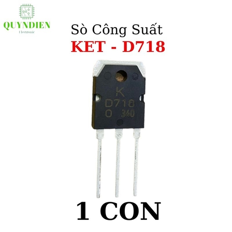 D718 transistor hãng KEC - lưng đồng mạ NIKEN chất lượng -1 Cây 30 Cái