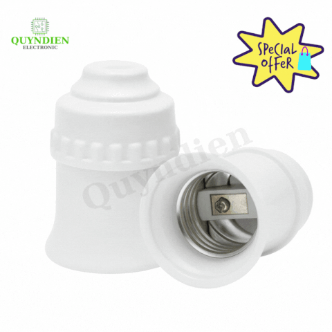 Đui Đèn Siêu Chịu Tải Đ250W Nhựa Pha Sứ, Ren Nhôm Biến Cứng, Chịu Nhiệt