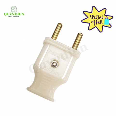 Phích Chân Lớn P9 Đồng Nguyên Chất 5mm, Nhựa ABS Siêu Bền, Chống Va Đập