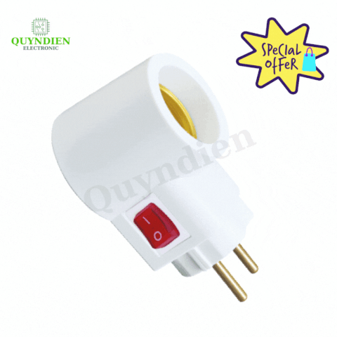 Đui Liền Phích ĐLP1 Đui Đèn Có Công Tắc Tiện Dụng Cắm Là Sáng Siêu An Toàn