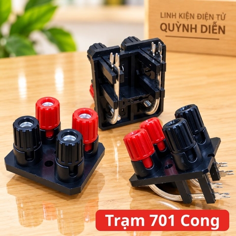 Trạm loa amply 701 Trạm kẹp dây loa Chân Cong