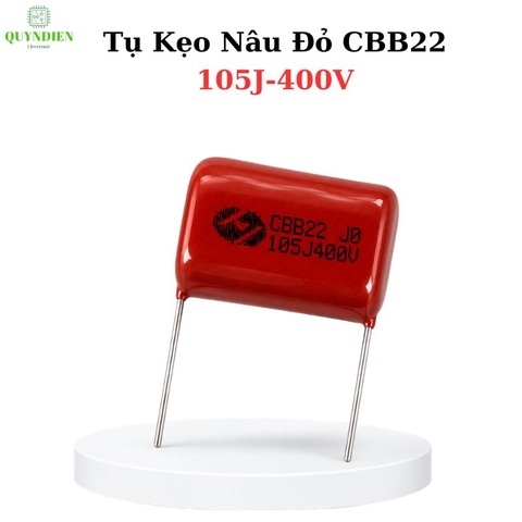 Tụ Kẹo Nâu Đỏ CBB22 105J 400V