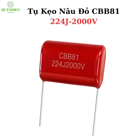 Tụ Kẹo Nâu Đỏ CBB81 224J 2000V