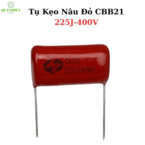 Tụ Kẹo Nâu Đỏ CL21 225J 400V