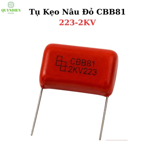 Tụ Kẹo Nâu Đỏ CBB81 2KV223