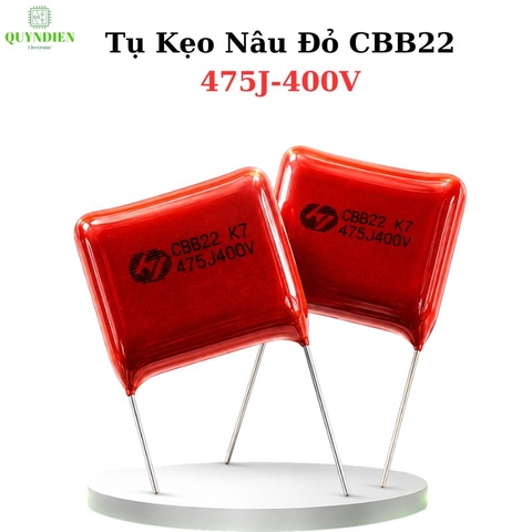 Tụ Kẹo nâu đỏ CBB22 475J-400V