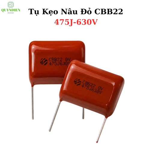 Tụ Kẹo Nâu Đỏ CBB22 475J 630V