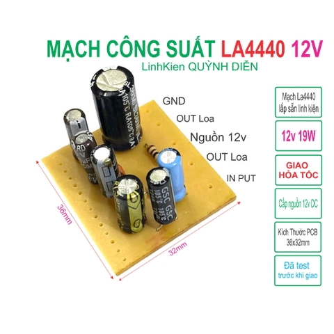 Mạch công suất LA4440 1 mạch