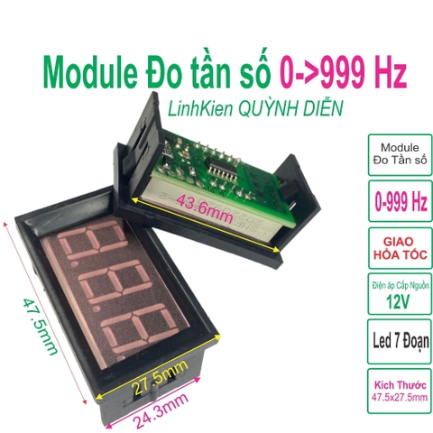 [Mã ELHA22 giảm 5% đơn 300K] Module Đo Tần Số 0-999Hz (Có Vỏ Nhựa)
