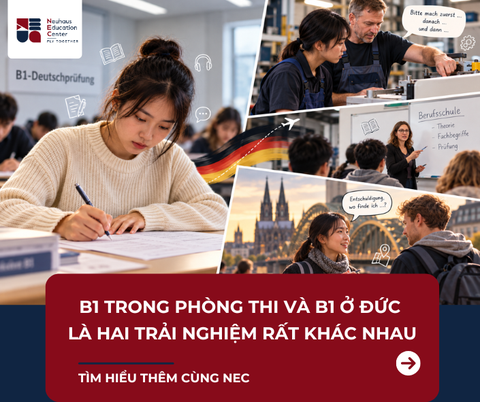 B1 TRONG PHÒNG THI VÀ B1 Ở ĐỨC CÓ THỂ LÀ HAI TRẢI NGHIỆM RẤT KHÁC NHAU