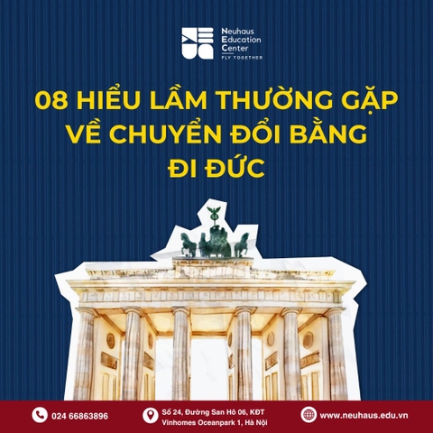8 hiểu lầm phổ biến về chuyển đổi bằng đi Đức mà nhiều người vẫn nhầm